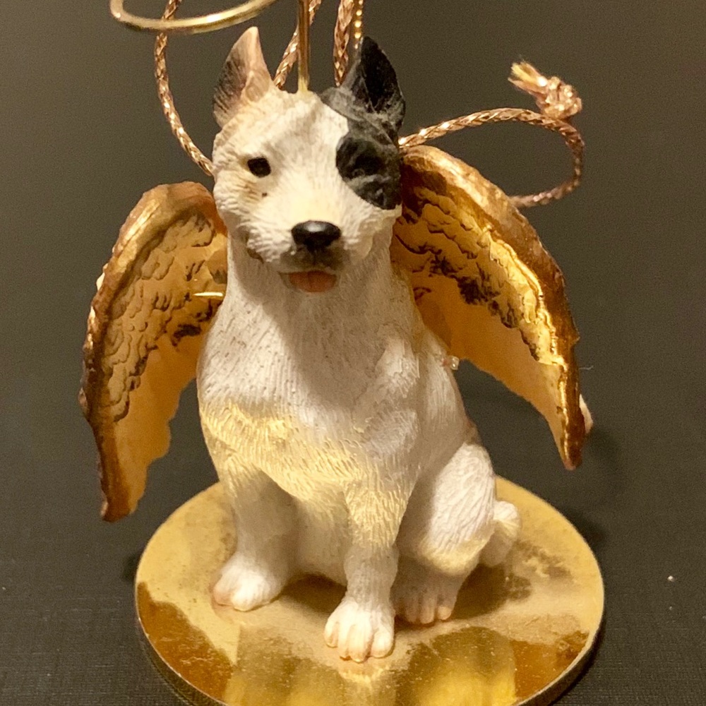 Pitt Bull Terrier Angel Ornament